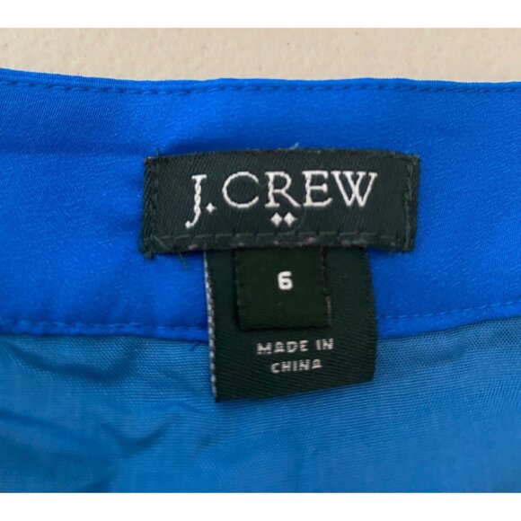 J.Crew Skirt Two-Tone Blue Green Knee-Length Size 6 - Picture 3 of 8